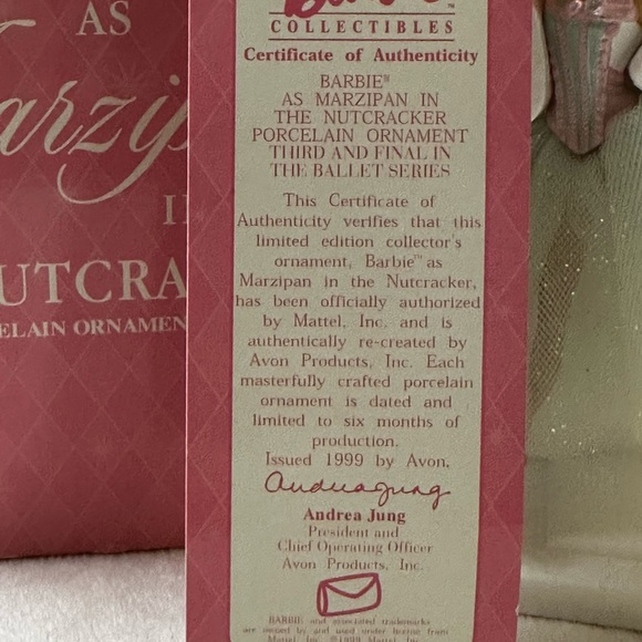 Vintage 1999 Avon Barbie As Marzipan In The Nutcracker 3rd & Final In Series - Picture 7 of 16